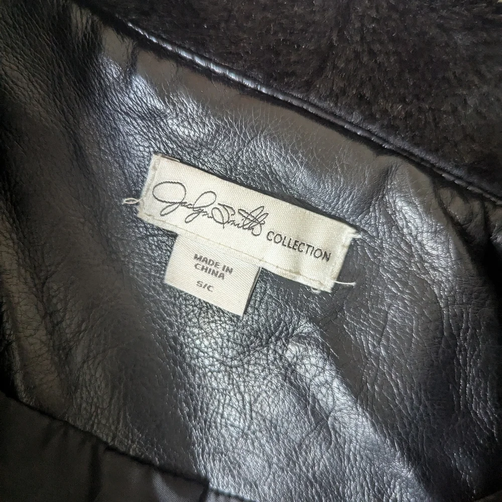 Jaclyn Smith Collection Faux Leather Jacket - Picture 2 of 3